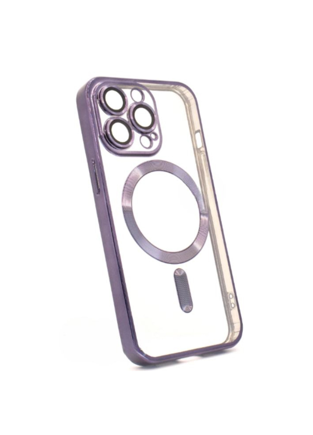 Чохол для iPhone 12 Pro Max Shining with MagSafe захист камери Purple No Brand (258232013)