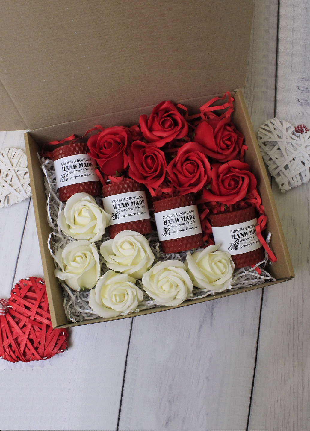 Подарочный набор White and Red, подарок на день рождения, жене, девушке, подруге, сестре, маме. 8-1183 Кукумбер (258260917)