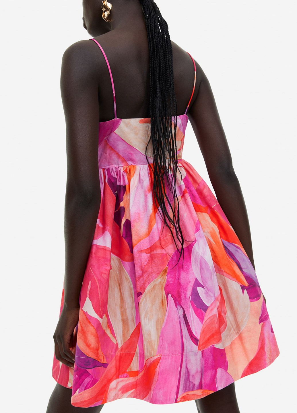 Рожева кежуал сукня H&M з малюнком