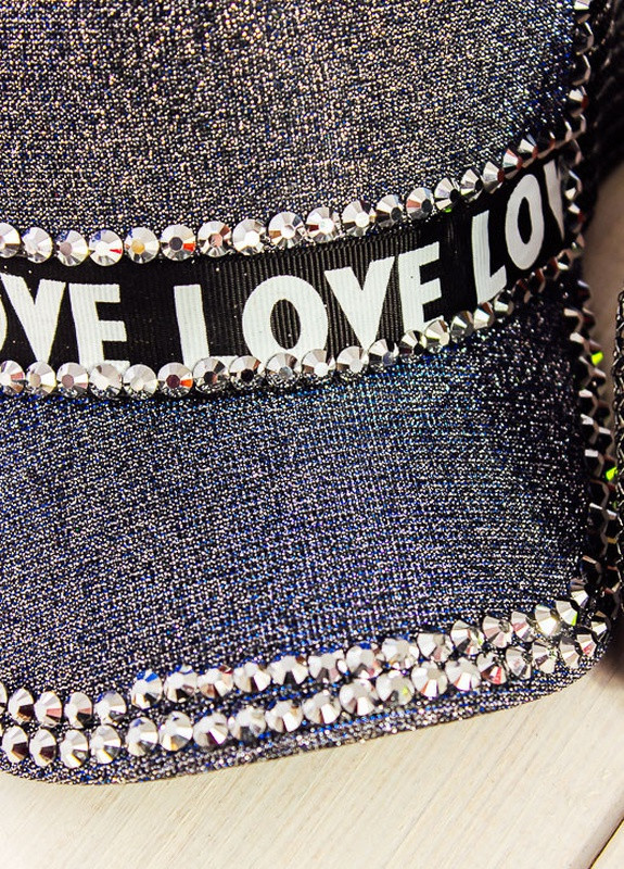 Джинсова кепка “Love” No Brand (258231779)