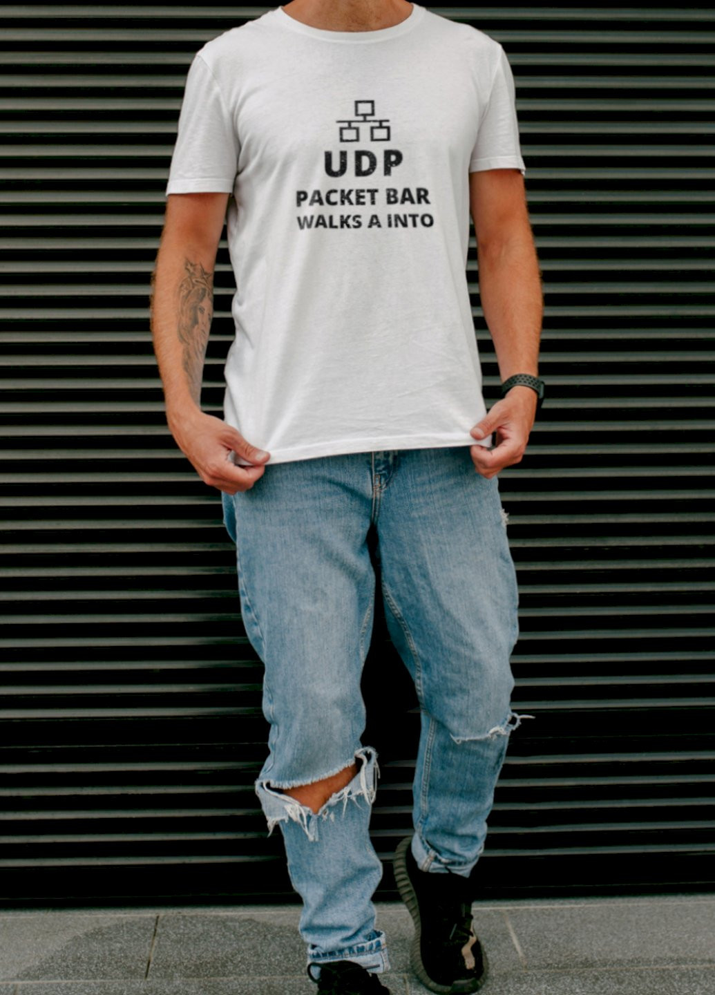 Біла футболка мужская белая "udp" Ctrl+