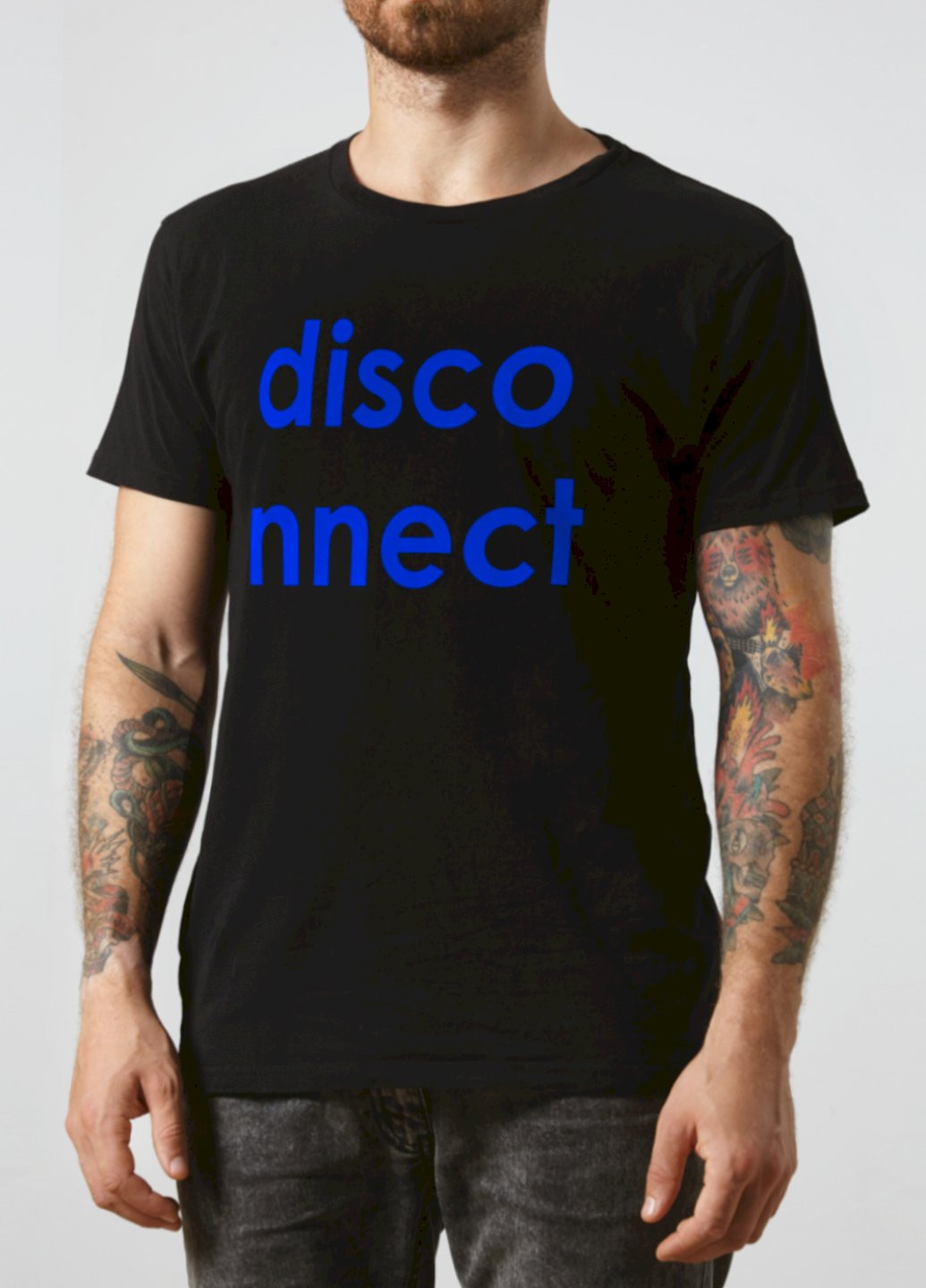 Черная футболка "disconnect" Ctrl+