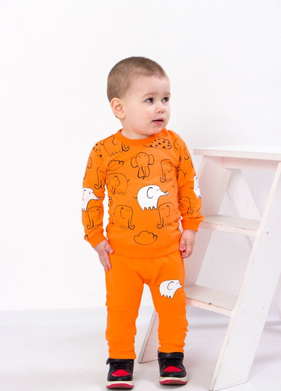 Оранжевый демисезонный костюм для хлопчика помаранчевий (2617-v2) No Brand