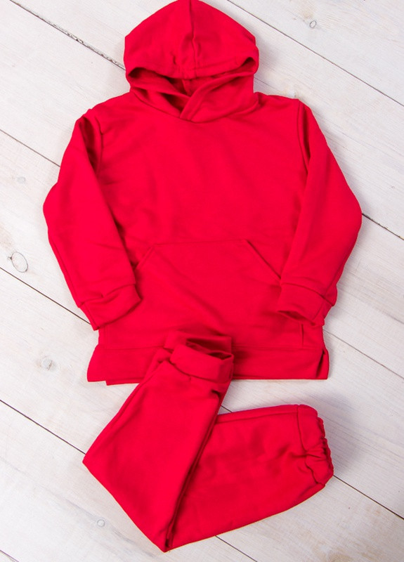 Красный демисезонный костюм для дівчинки червоний (1393-v3) No Brand
