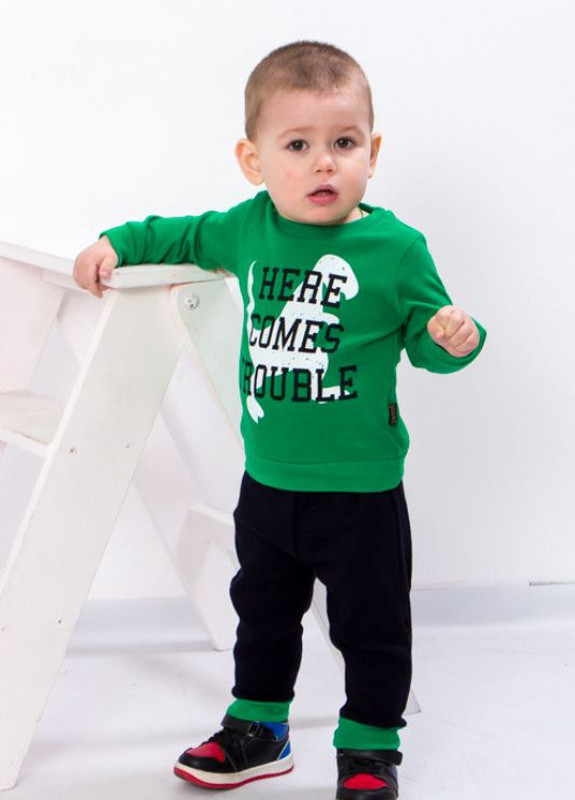 Зеленый демисезонный костюм для хлопчика зелений (2615-v3) No Brand