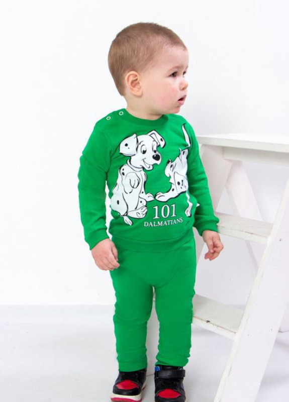 Зеленый демисезонный костюм для хлопчика зелений (2618-v0) No Brand