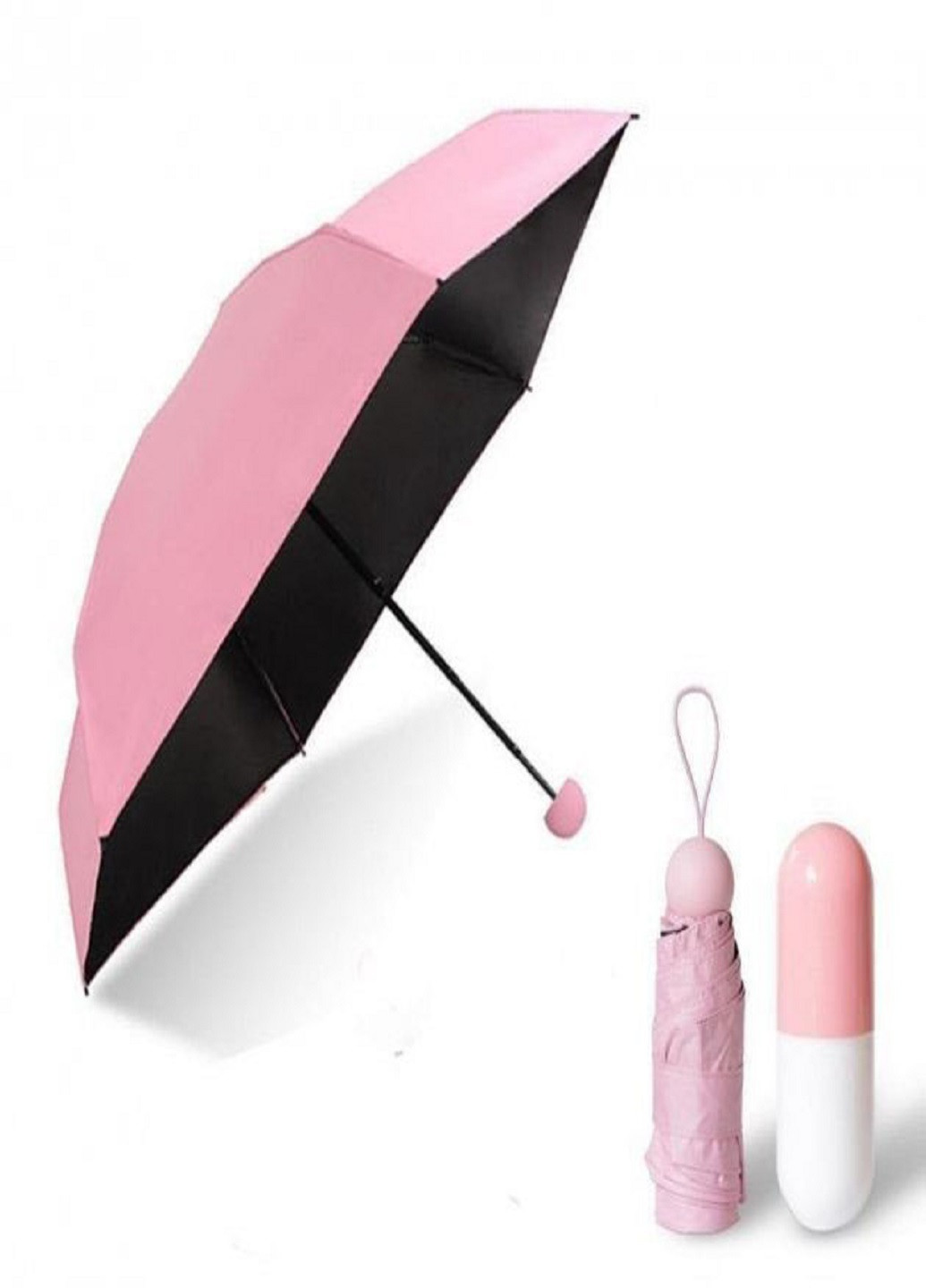 Компактна портативна парасолька в капсулі-футлярі Рожевий VTech (258235164)