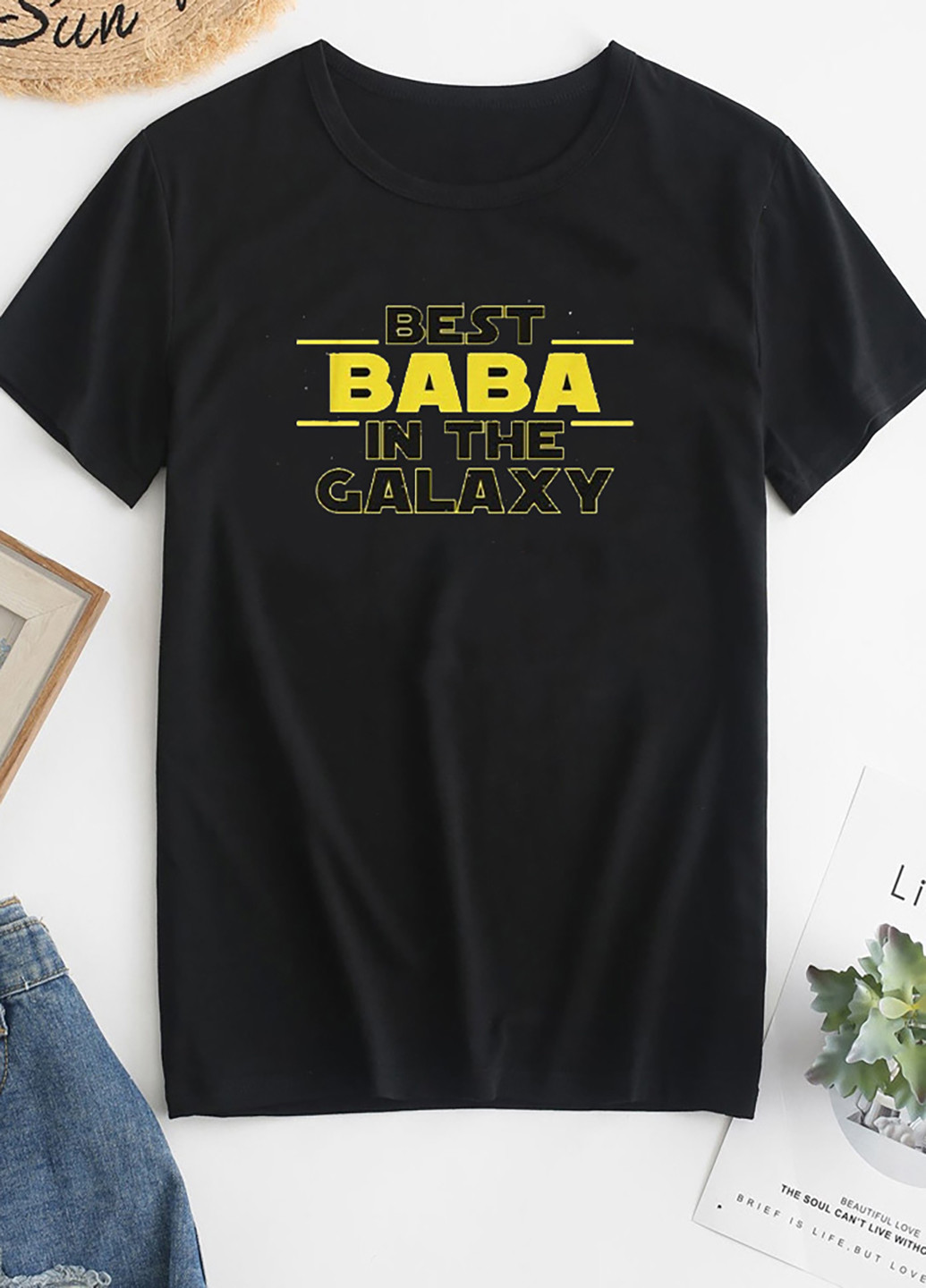 Черная демисезон футболка женская черная the best in the galaxy Love&Live