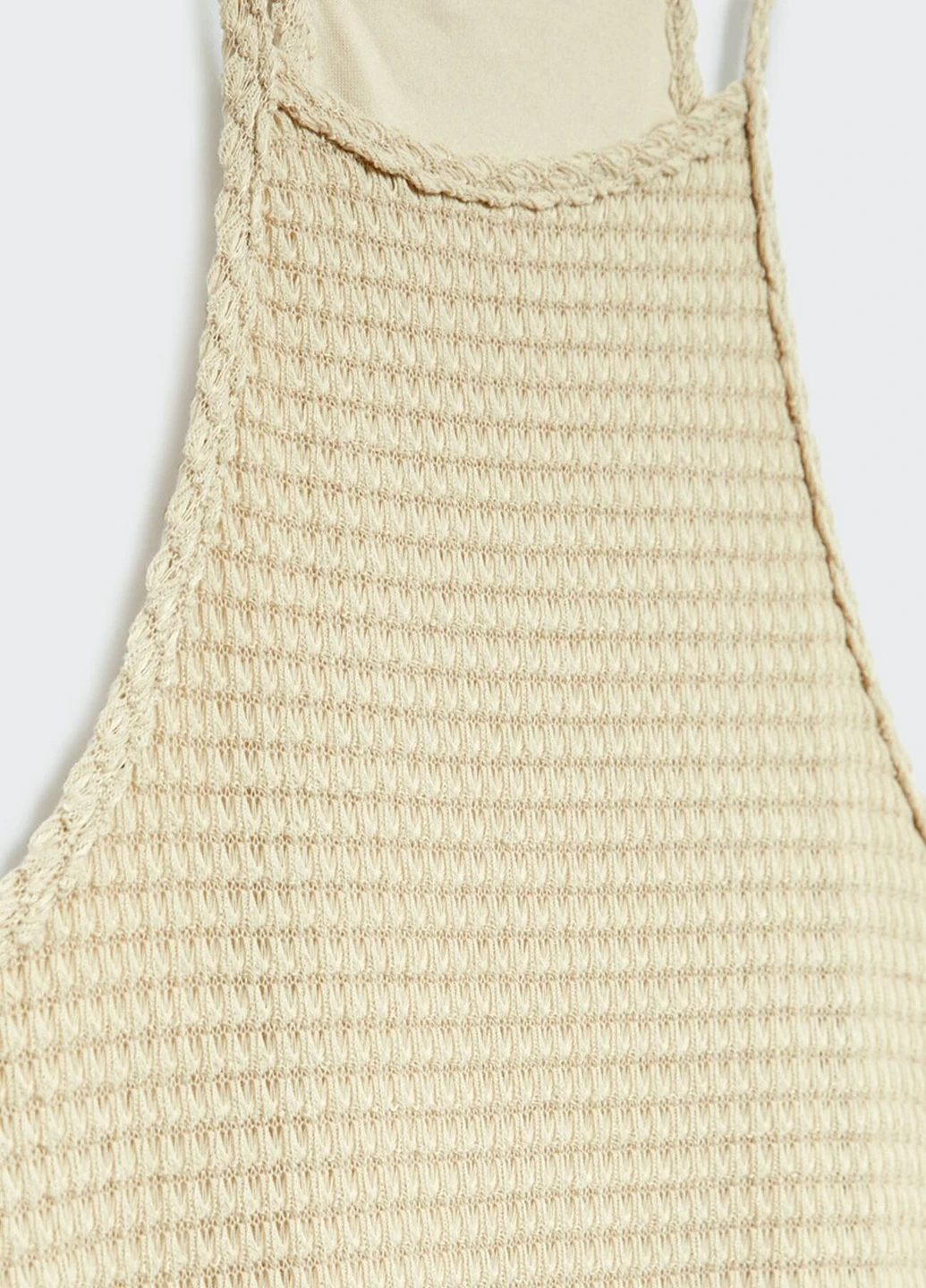 Бежевое платье Stradivarius