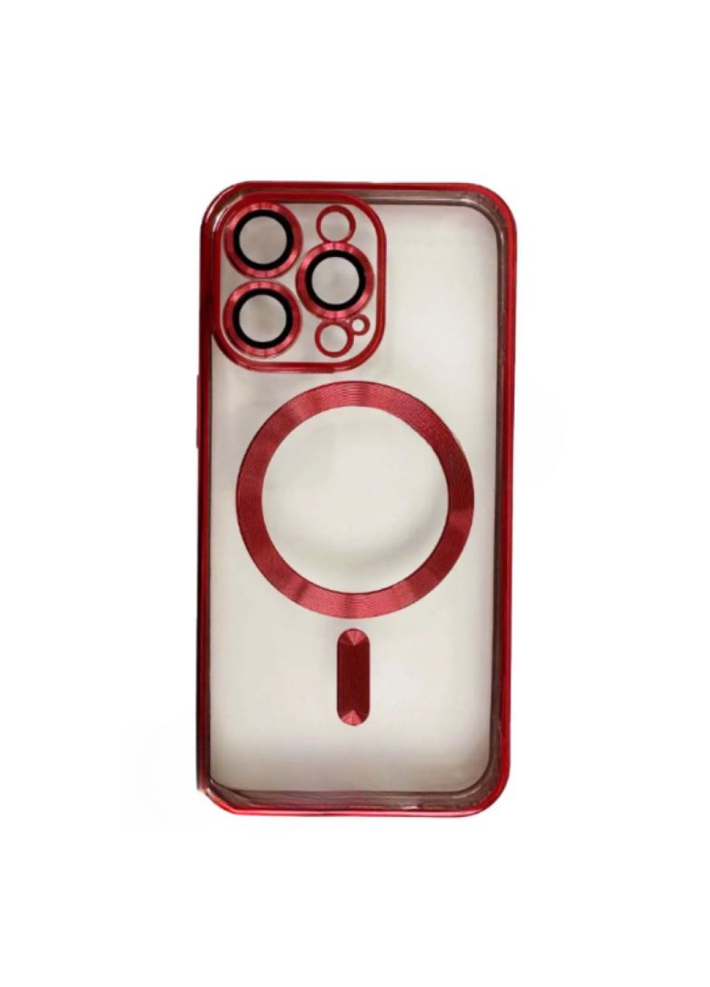 Чехол для iPhone 12 Pro Shining with MagSafe защита камеры Red No Brand (258244038)