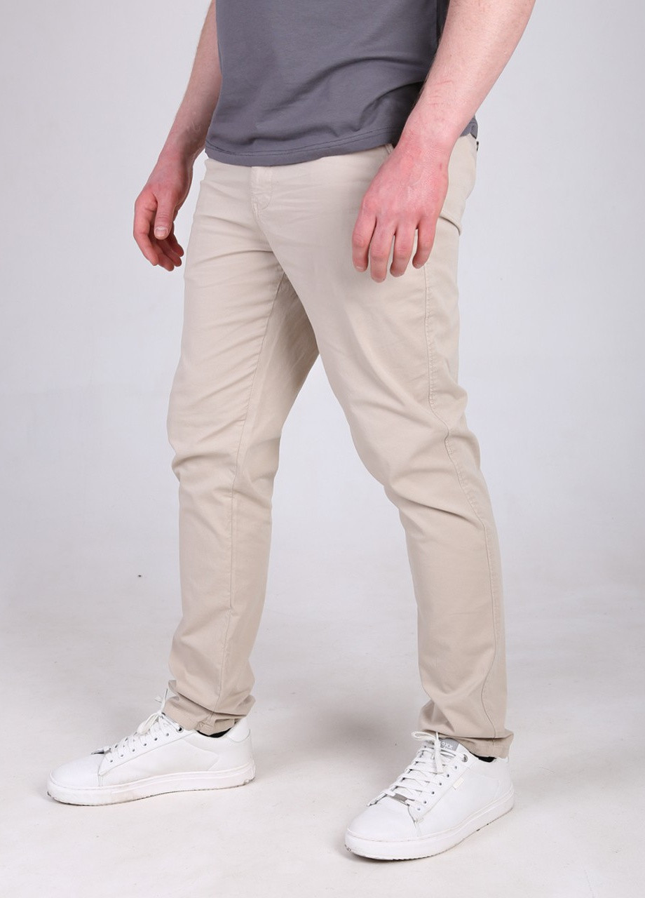 Светло-бежевые кэжуал летние чиносы брюки Wise