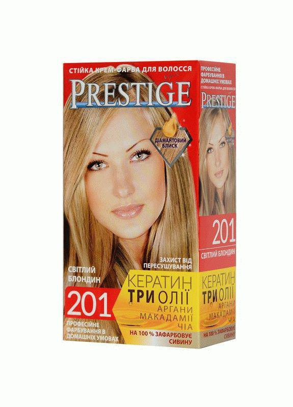Стійка крем фарба для волосся Prestige 201 Світлий блонд 115 мл Vip's Prestige (258290255)