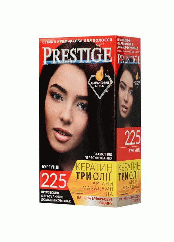 Стойкая крем краска для волос Prestige 225 Бургунд 115 мл Vip's Prestige (258290250)