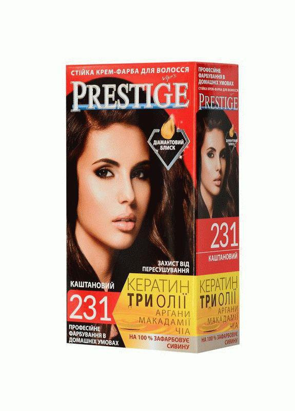 Стойкая крем-краска для волос №231 Каштановый 115 мл Vip's Prestige (258290276)