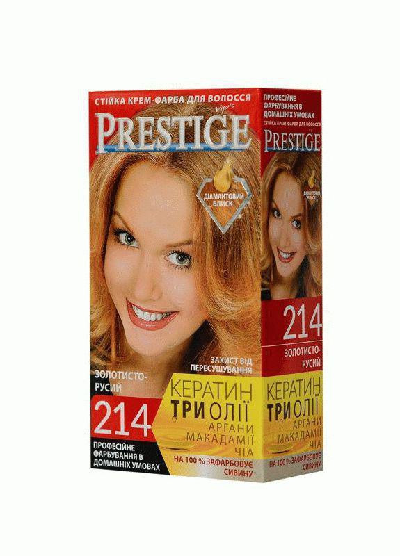 Стійка крем фарба для волосся Prestige №214 Золотисто русявий, Престиж 115 мл Vip's Prestige (258290274)