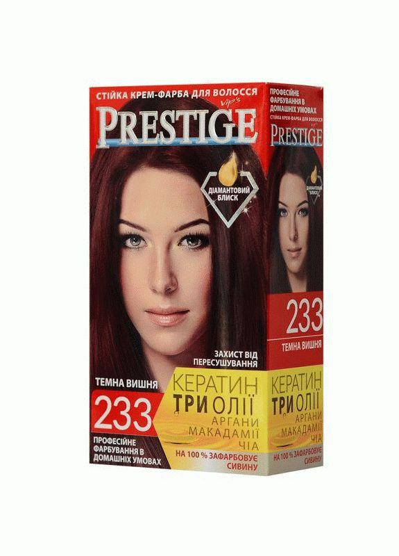 Стойкая крем-краска для волос Prestige 233 Темная вишня 115 мл Vip's Prestige (258290256)