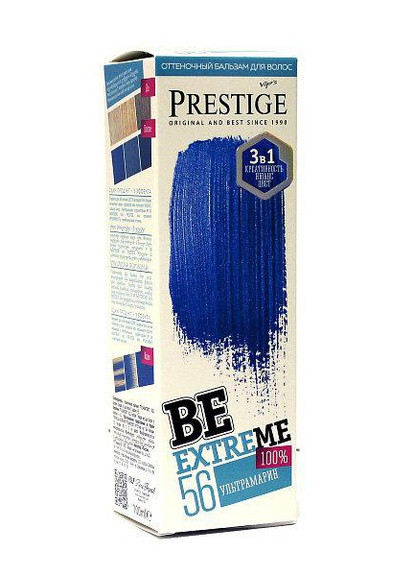 Оттеночный бальзам для волос Be Extreme 56 ультрамарин 100 мл Vip's Prestige (258290239)