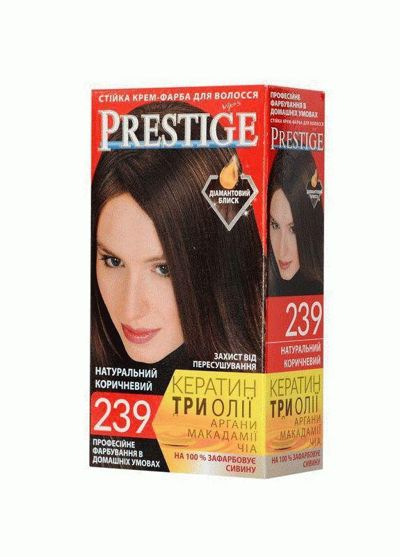 Стойкая крем краска для волос №239 Натурально-коричневый 115 мл Vip's Prestige (258290238)