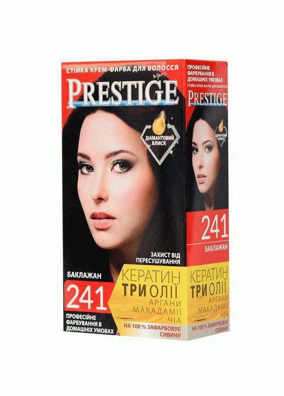 Стойкая крем краска для волос Prestige 241 Баклажан 115 мл Vip's Prestige (258290271)