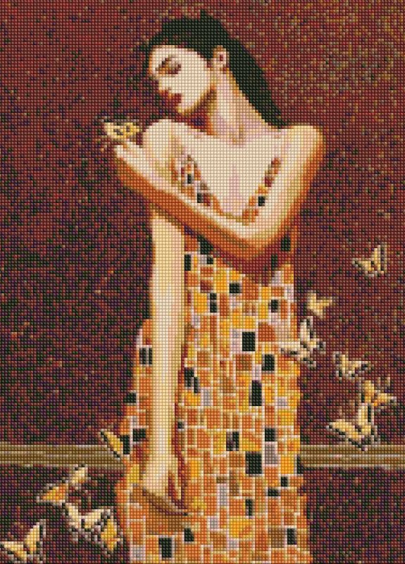 Алмазна мозаїка. В обіймах метеликів ©tolstukhin artem. 40х50. AMO7382. Ідейка Идейка (258264446)