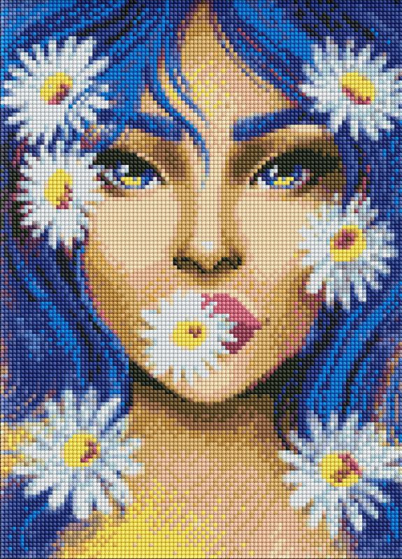 Алмазна мозаїка. Ромашковий настрій ©pollypop92. 30х40. AMO7409. Ідейка Идейка (258264449)