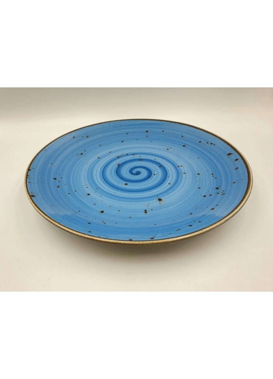 Тарілка підставна TULU spiral-blue-26 26 см блакитна No Brand (258259313)