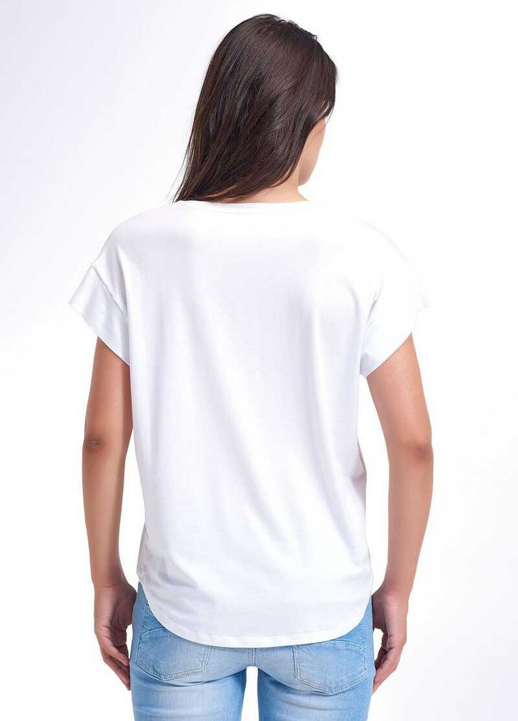 Молочна всесезон футболка жіноча бавовняна з коротким рукавом Sevim