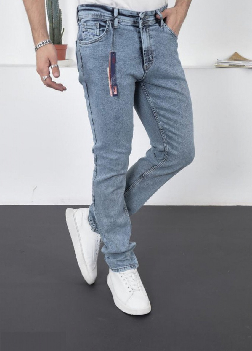 Голубые демисезонные джинси манжет джогери 6286 R blue PRODIESEL