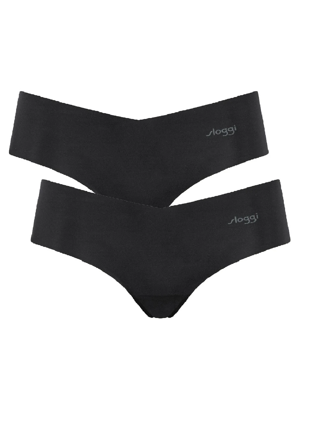 Женские бесшовные трусы ZERO Hipsters (Triumph) 2 шт XL Черный Sloggi (258261402)