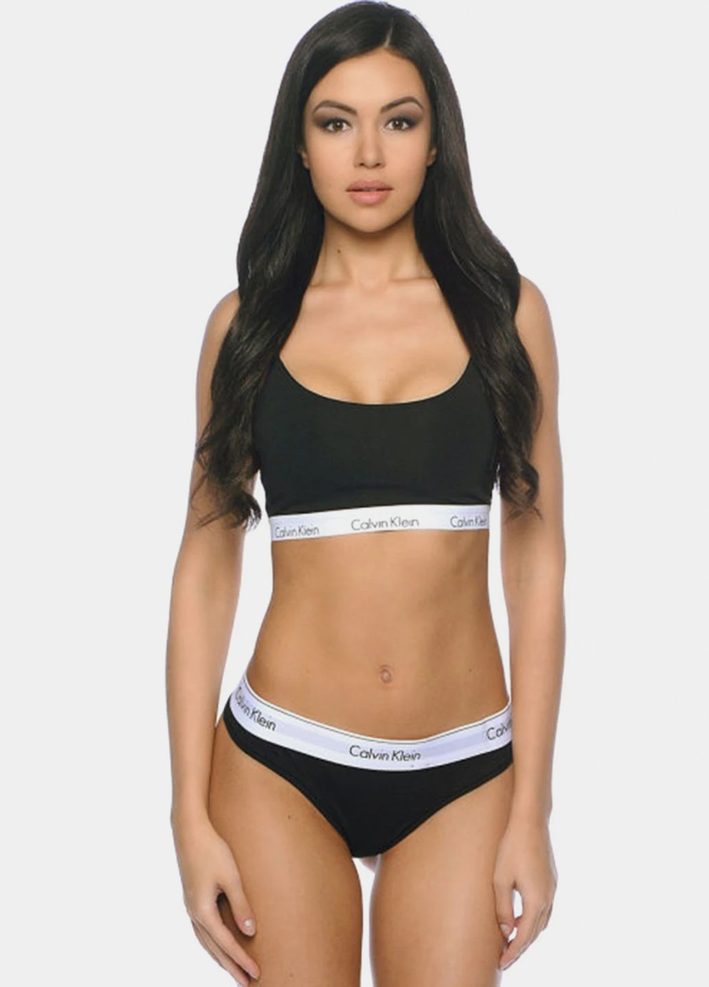 Жіночі труси стрінги Underwear F3786E-001 M Black Calvin Klein (258261460)