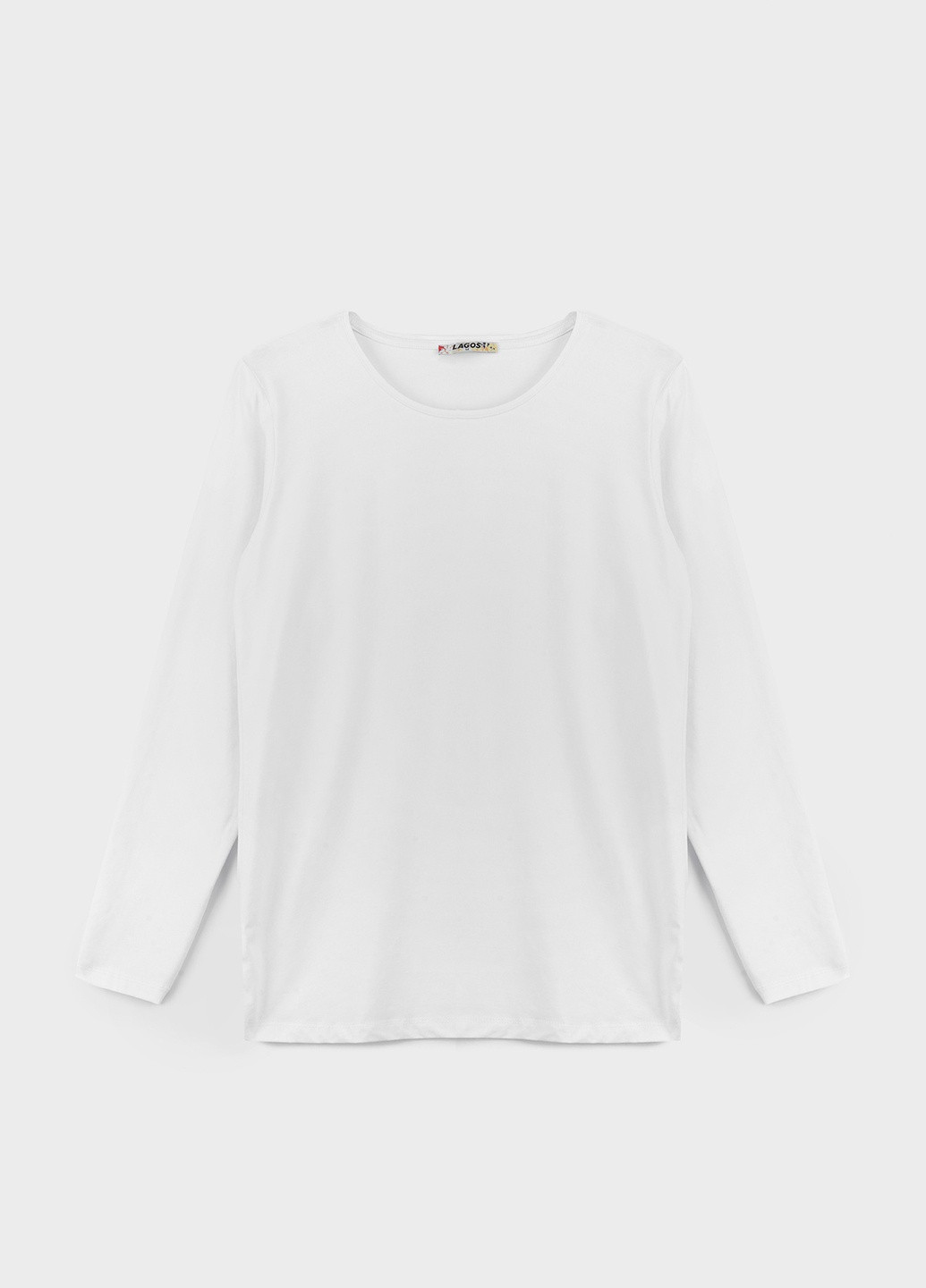 Белый демисезонный повседневный лонгслив Lagos