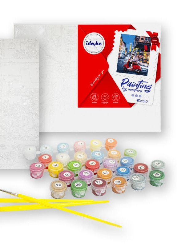 Картина за номерами. Іриси у вазі. Ван Гог. 40х50. KHO2013. Ідейка Идейка (258289299)