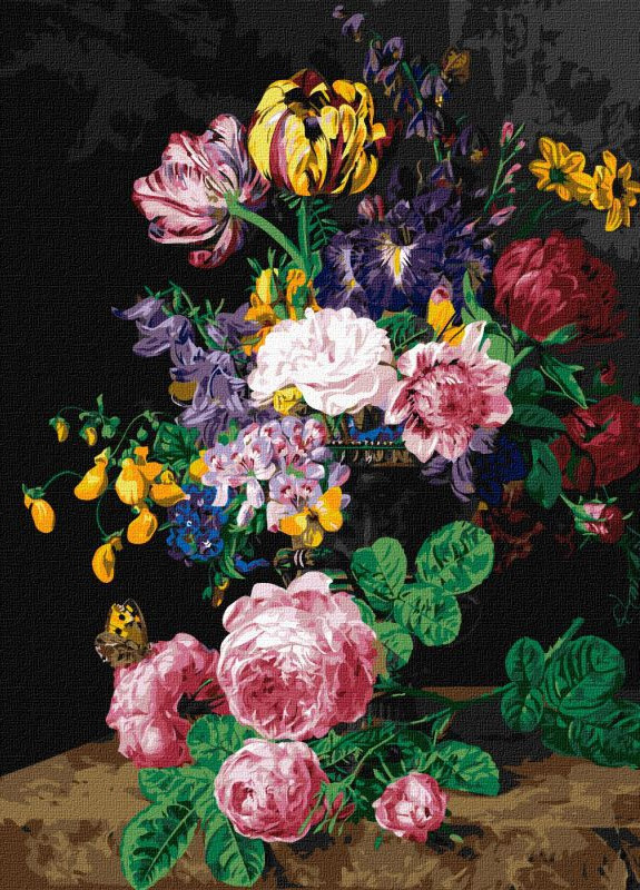 Картина по номерам. Цветочный аромат ©Henriette Geertruida Knip. 40х50. KHO2048. Идейка (258289696)