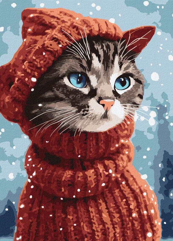 Картина по номерам. Удивительная кошка ©Neag Mircea Marius. 40х50. KHO4456. Идейка (258288900)