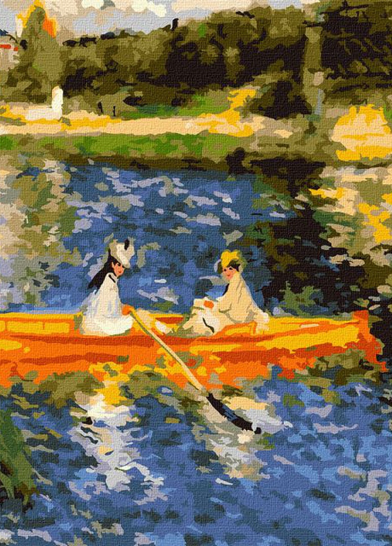 Картина за номерами. Катання на човні по Сені ©Pierre-Auguste Renoir. 40х50. KHO2577. Ідейка Идейка (258289642)