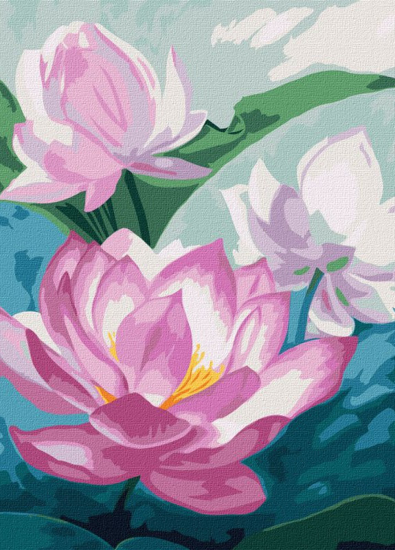 Картина по номерам. Свет на пруду ©annasteshka. 30х40. KHO3214. Идейка (258289658)