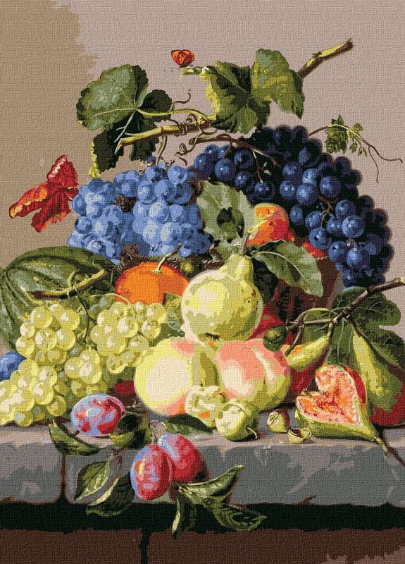 Картина по номерам. Бархатный натюрморт ©Amalie Krcher. 40х50. KHO5655. Идейка (258289677)