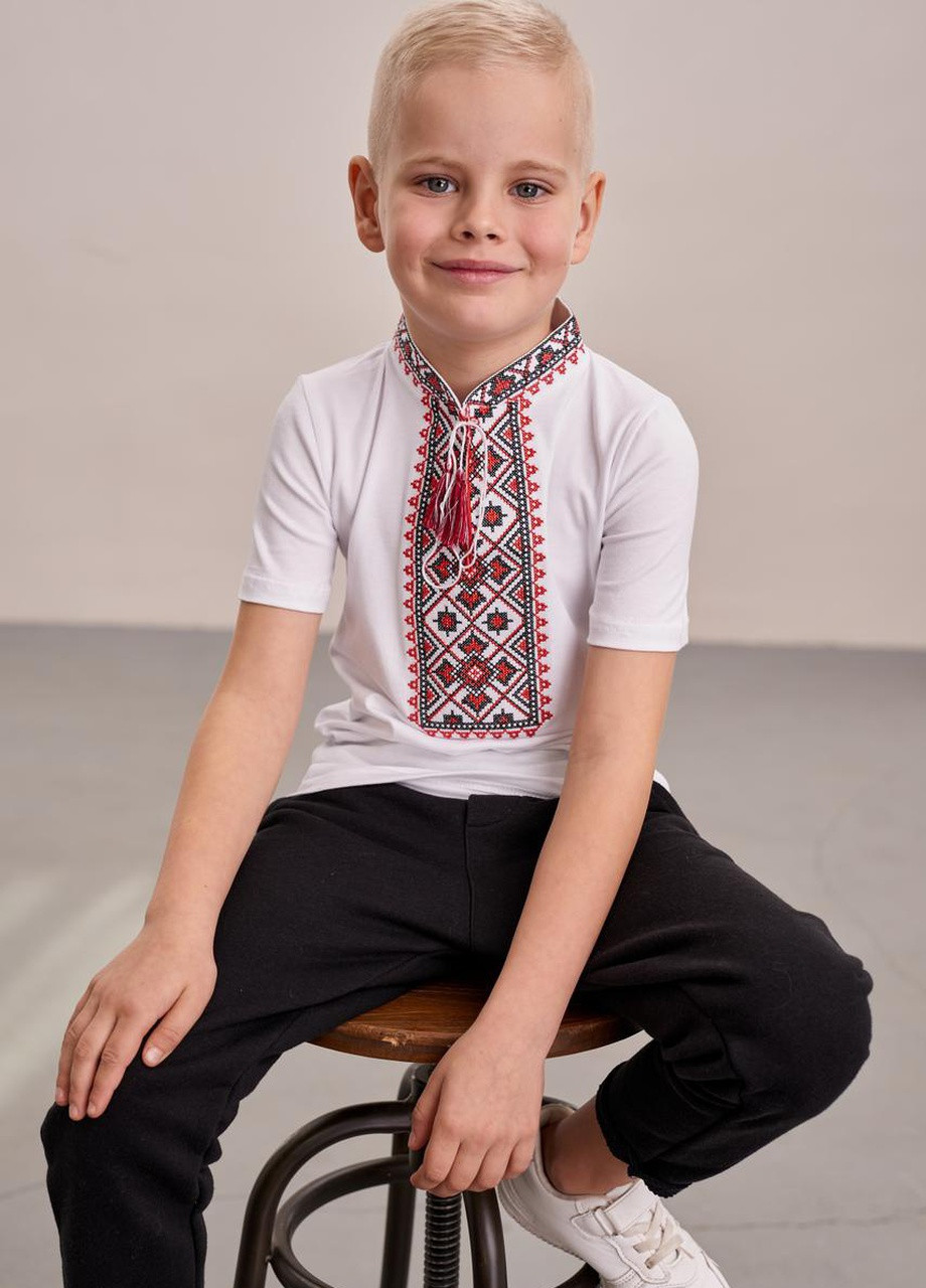 Вишита футболка для хлопчика "Зоряне сяйво" MEREZHKA (258287692)