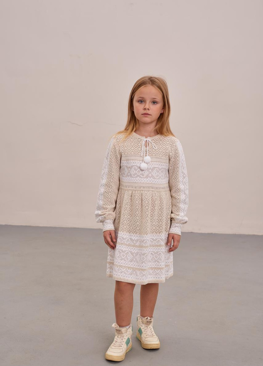 В'язана сукня вишивнака для дівчинки "Сяйво" MEREZHKA (258287624)