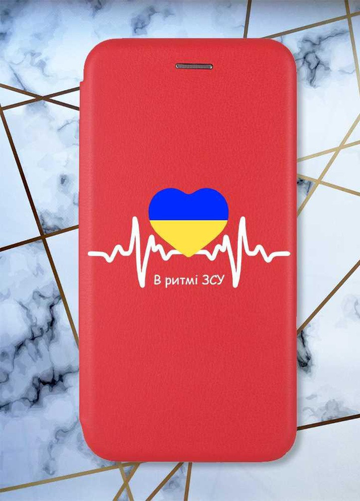 Чехол-книжка с рисунком для Samsung Galaxy A03s Красный; В ритме ЗСУ (патриотический принт 71) G-Case (258288473)