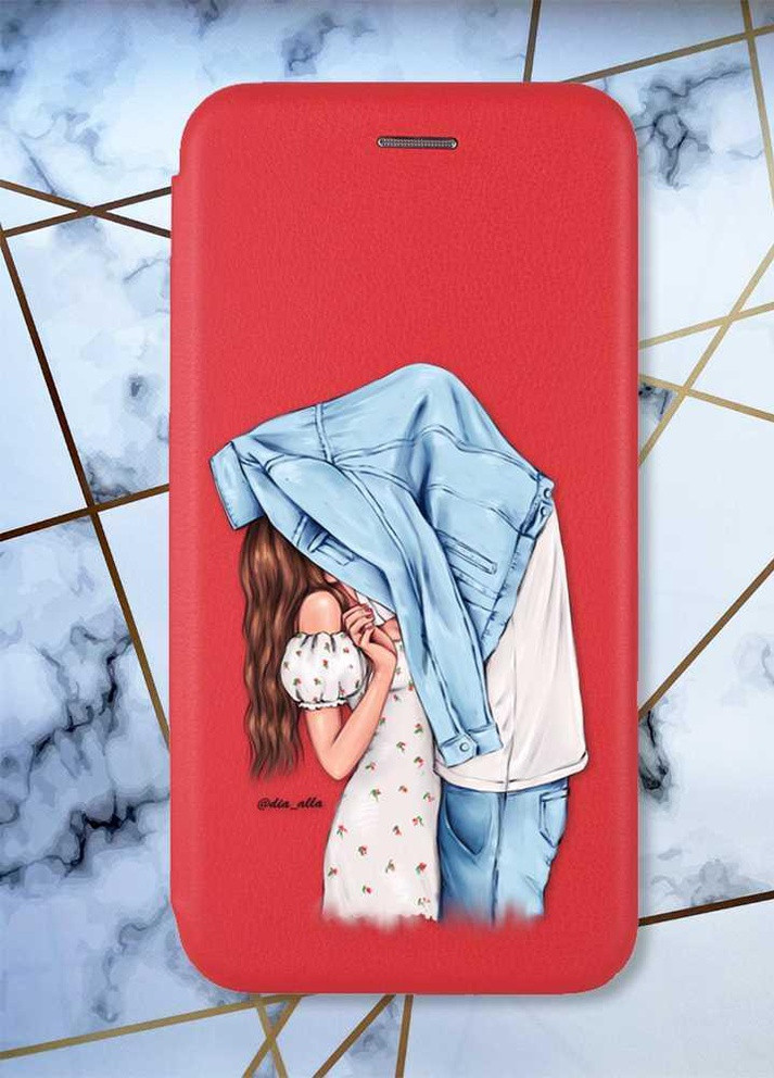 Чехол-книжка с рисунком для Samsung Galaxy A50 (2019) A505/A30s Красный; Поцелуй (принт 33) G-Case (258288198)