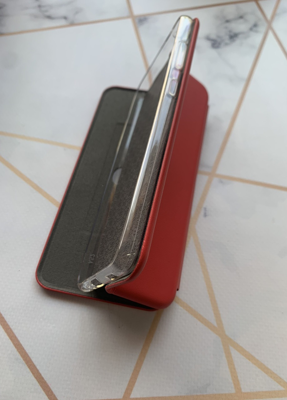 Чехол-книжка с рисунком для Samsung Galaxy A52 (A525) Красный; Девочка с мишкой (принт 117) G-Case (258288228)