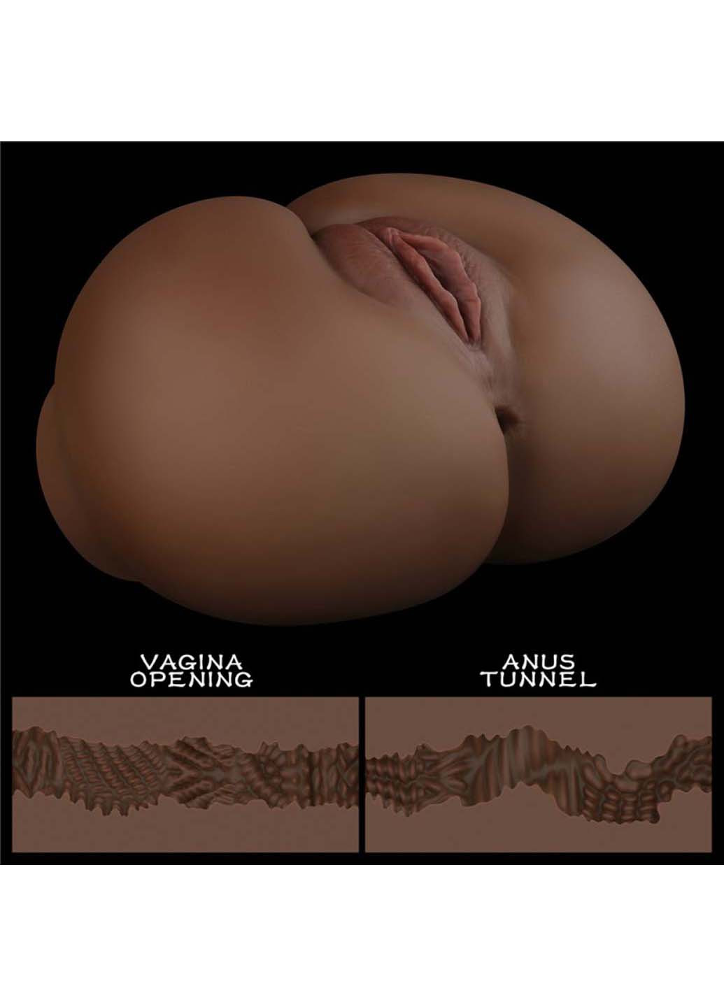 Реалістичний мастурбатор вагіна з анусом Streetgirls Black №11 Lovetoy (258290981)