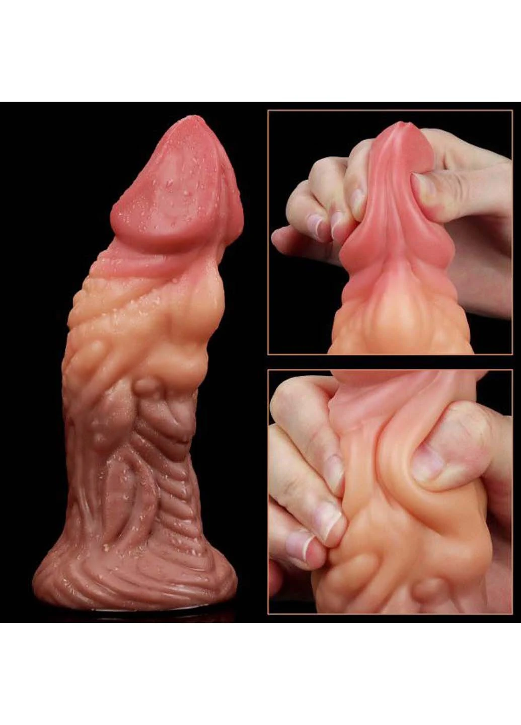 Фаллоимитатор монстр Dual layered Platinum Silicone Plug 7.0 Lovetoy (258291111)
