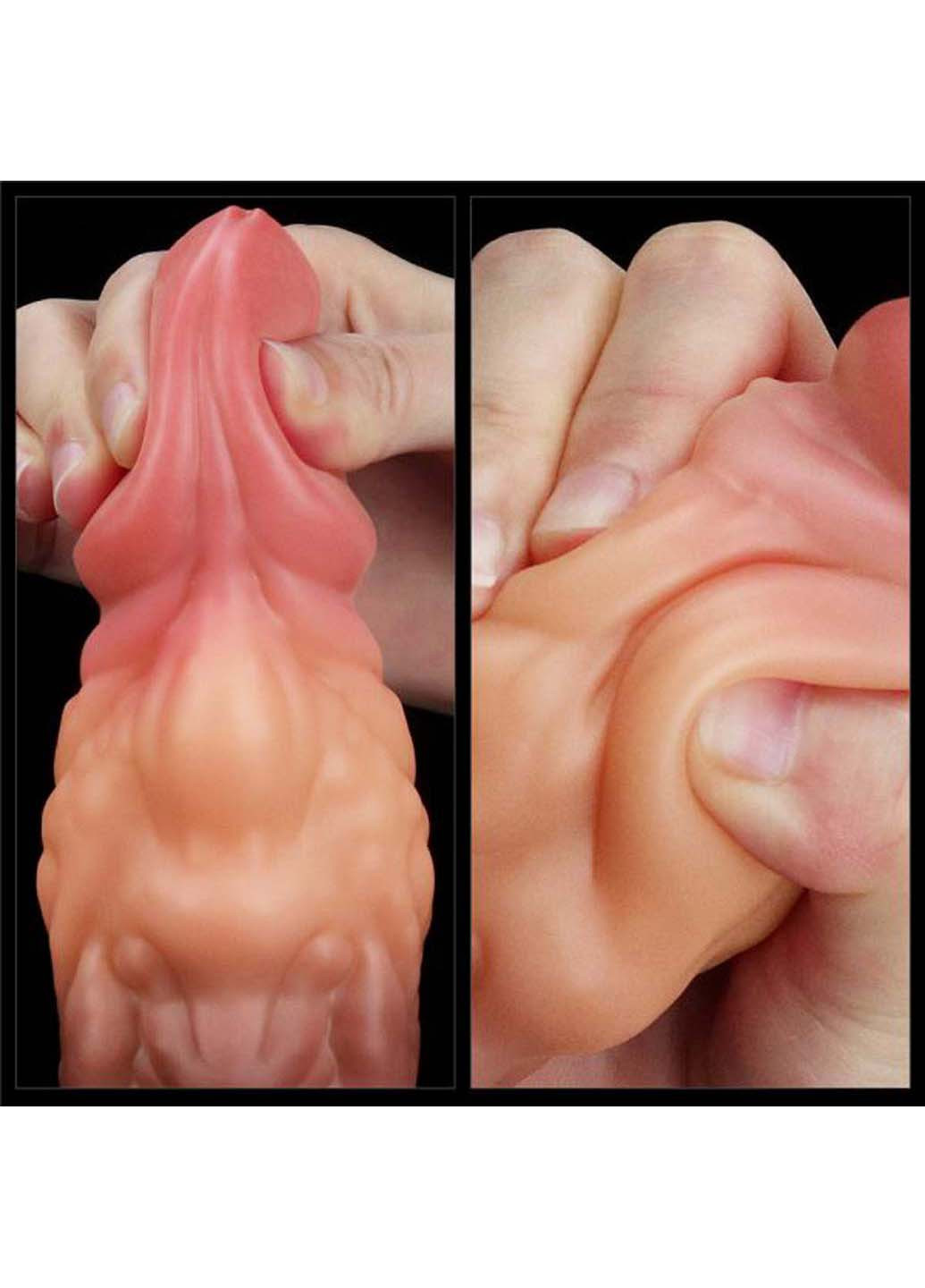 Фаллоимитатор монстр Dual layered Platinum Silicone Plug 7.0 Lovetoy (258291111)