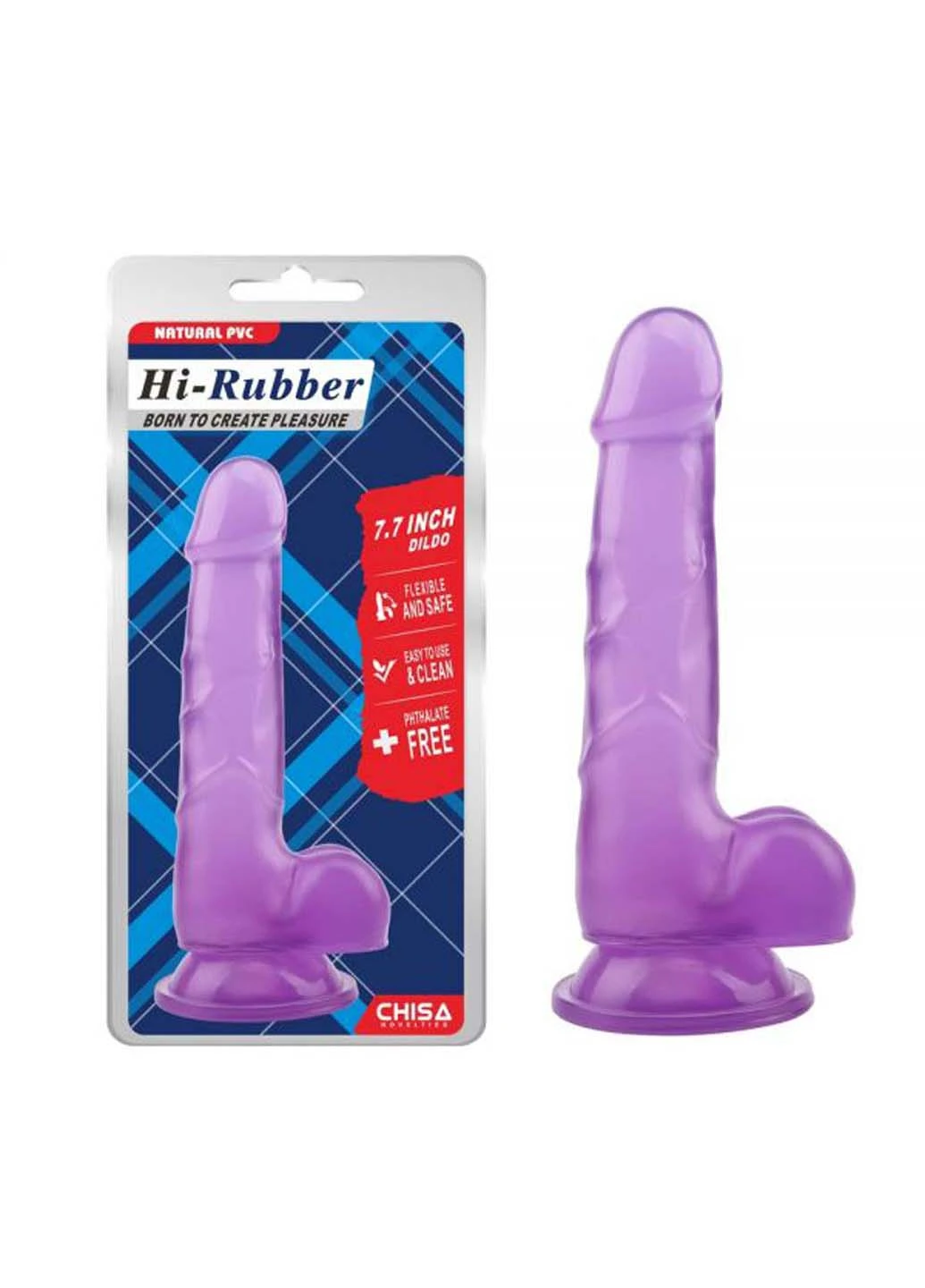 Дилдо с мошонкой на присоске 7.7 Inch Dildo Chisa (258290619)