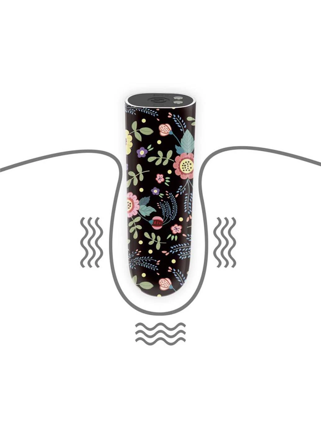 Компактный вибратор с принтом Rechargeable Diana Massager Lovetoy (258291080)