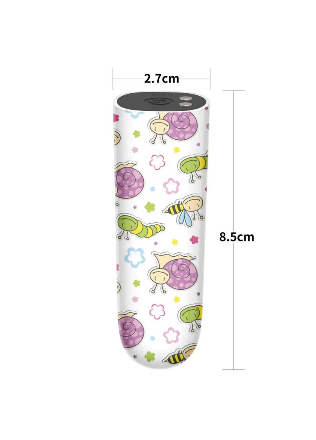 Компактный вибратор с принтом Rechargeable Snails Massager Lovetoy (258291086)
