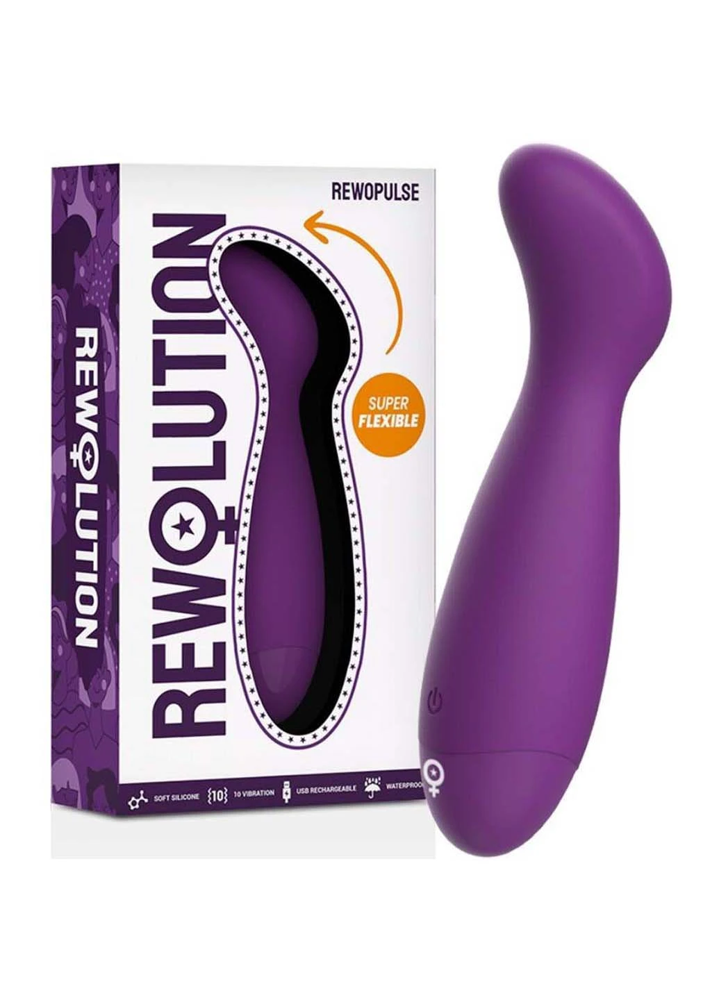 Стимулятор точки-G Rewopulse Flexible Vibrator Rewolution (258291012)