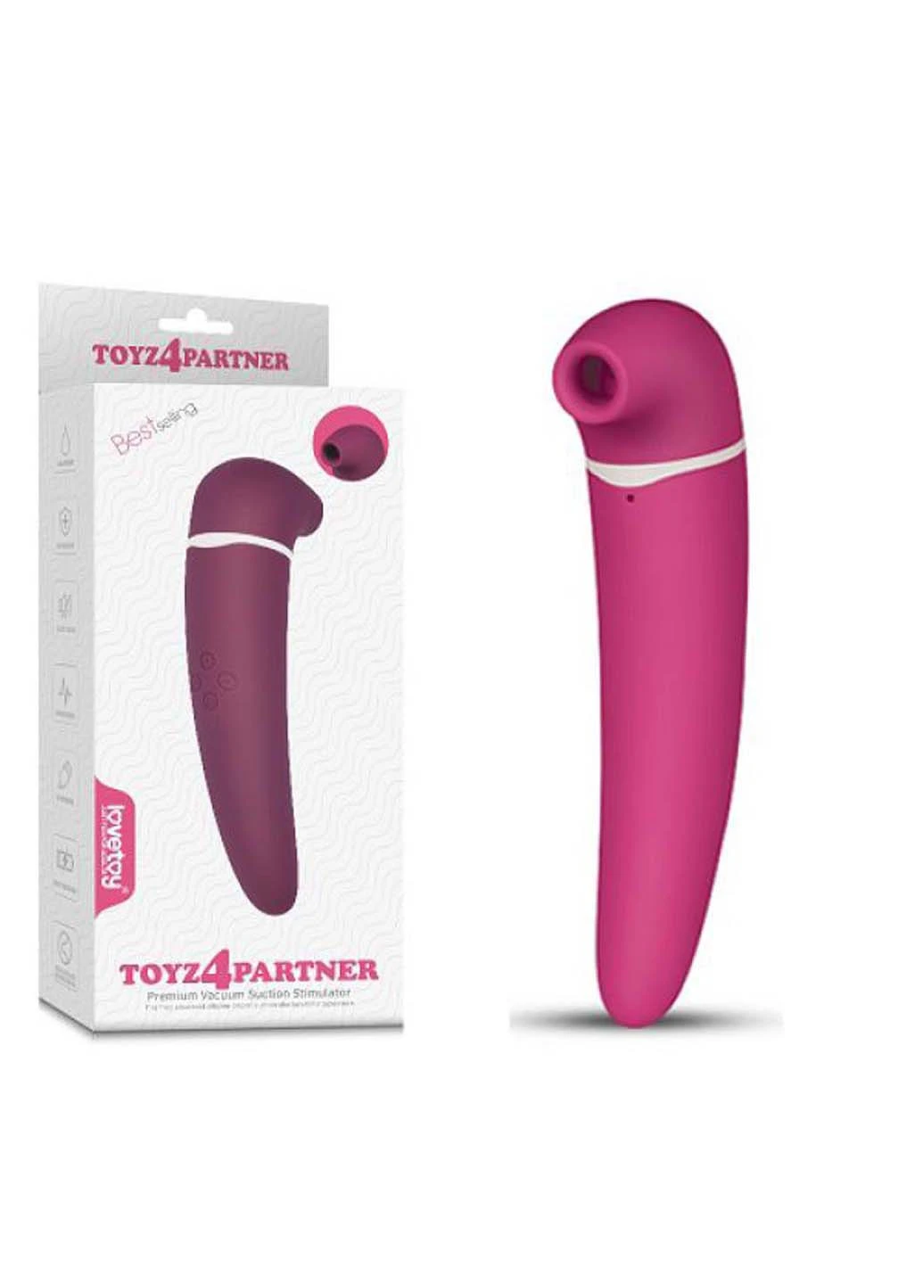 Вакуумний всмоктуючий стимулятор клітора Premium Toyz4partner Lovetoy (258290984)